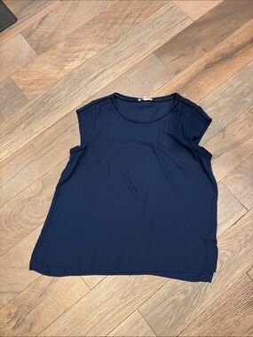 DR2 Navy Blue Cap-Sleeve Tank Top